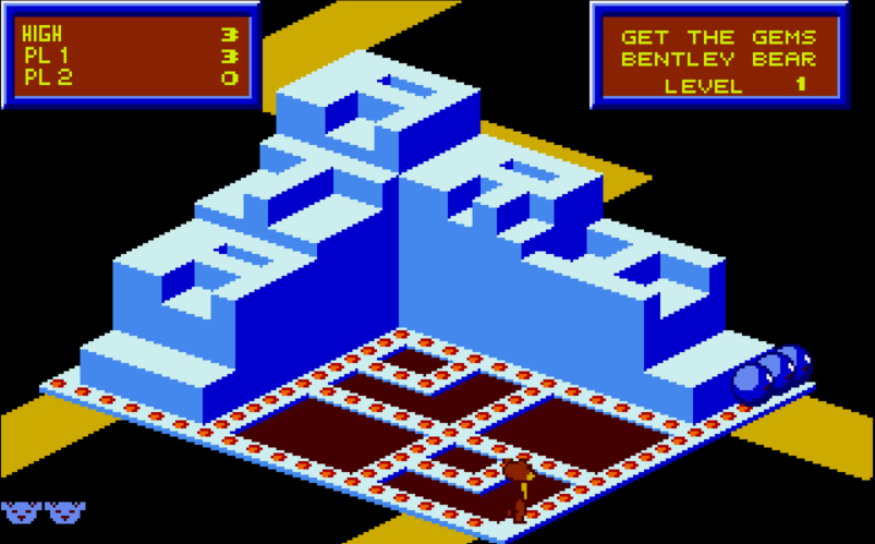 Crystal Castles - Atari ST game screenshot (1986) by Atari
